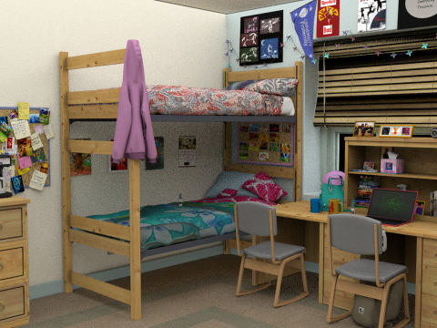 College dorm 3D Model