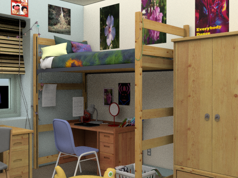 College dorm Modèle 3D