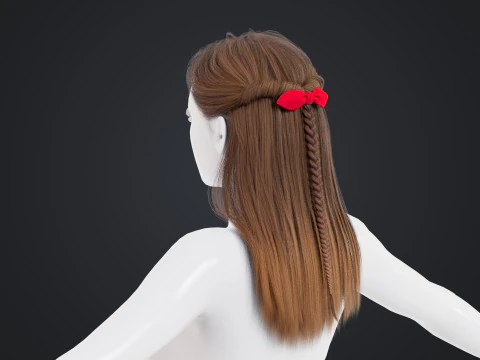 Capelli femminili Modello 3D