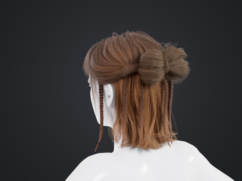 Female Hair 3Dモデル