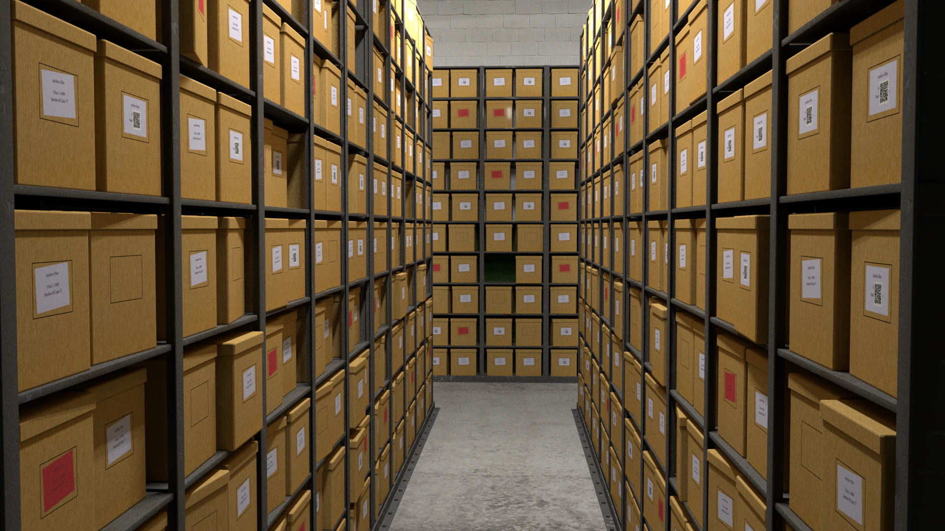 Records room 3D Model .c4d .max .obj .3ds .fbx .stl .blend