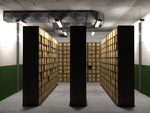 Records room 3D 模型