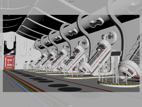 Sci Fi hibernation pod Modelo 3D