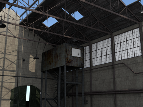 Old warehouse 3D Model