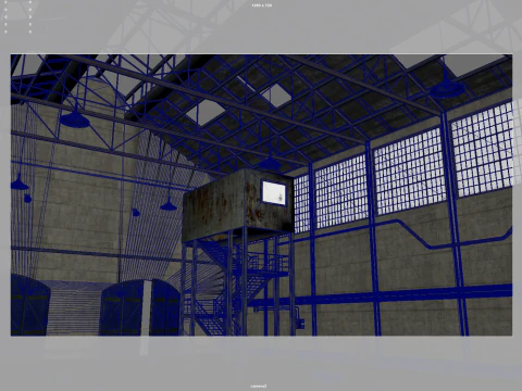 Old warehouse 3D Model