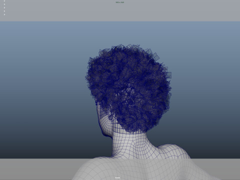 Realistic Male Hair Model 3D