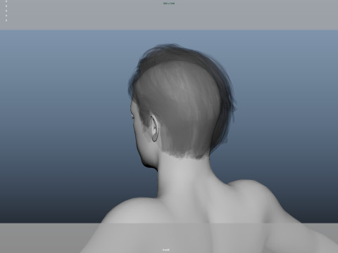 Realistic Male Hair 3D Модель