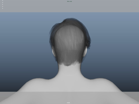 Realistic Male Hair 3D Модель