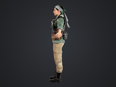 Commander Farah Ahmed Karim 3D Model