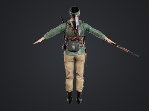 Commander Farah Ahmed Karim 3D Model
