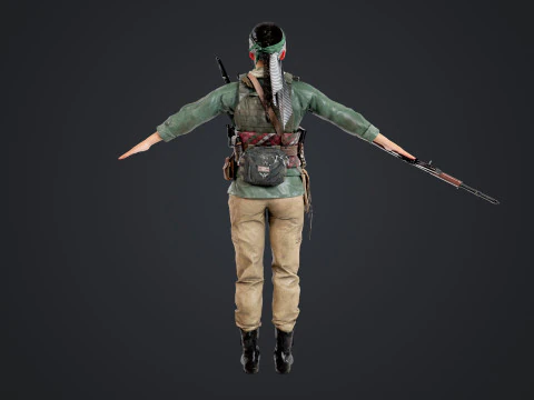 Commander Farah Ahmed Karim 3D Model