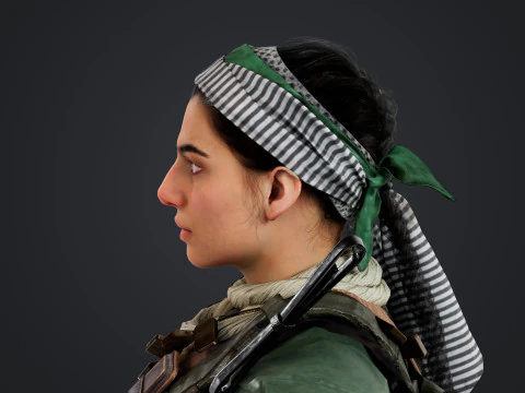 Commander Farah Ahmed Karim 3D Model