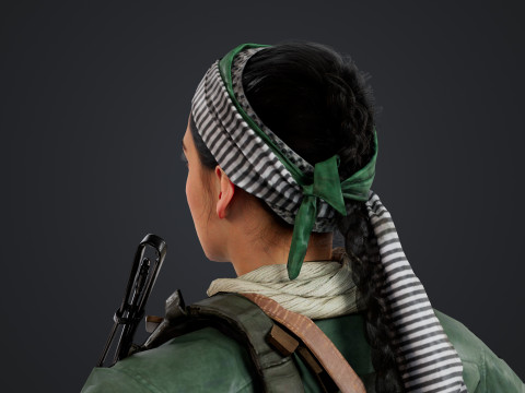 Commander Farah Ahmed Karim 3D Model