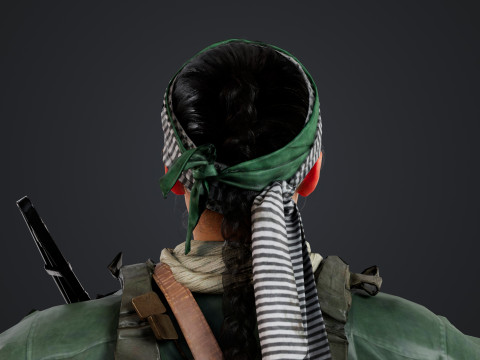 Commander Farah Ahmed Karim 3D Model