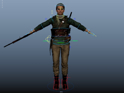 Commander Farah Ahmed Karim 3D Model