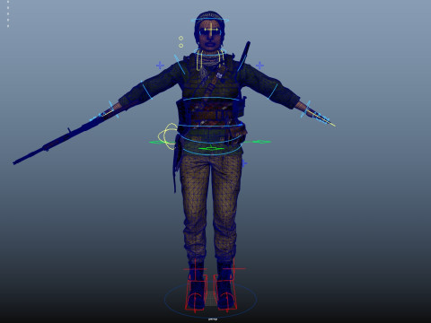 Commander Farah Ahmed Karim 3D Model