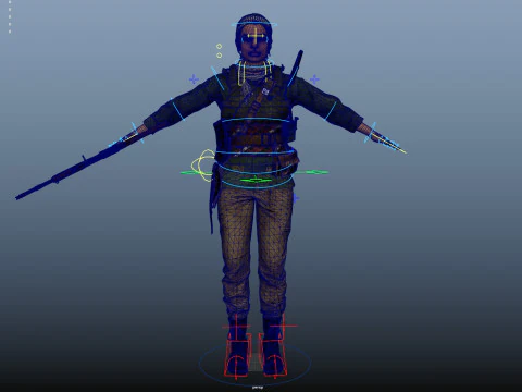 Commander Farah Ahmed Karim 3D Model
