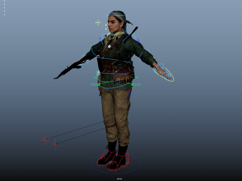 Commander Farah Ahmed Karim 3D Model