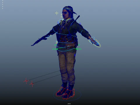 Commander Farah Ahmed Karim 3D Model