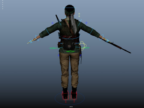 Commander Farah Ahmed Karim 3D Model