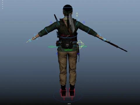 Commander Farah Ahmed Karim 3D Model
