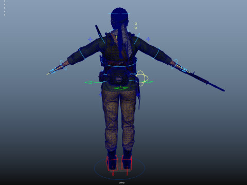 Commander Farah Ahmed Karim 3D Model