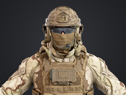 Special Operation United States Soldier 3D Model