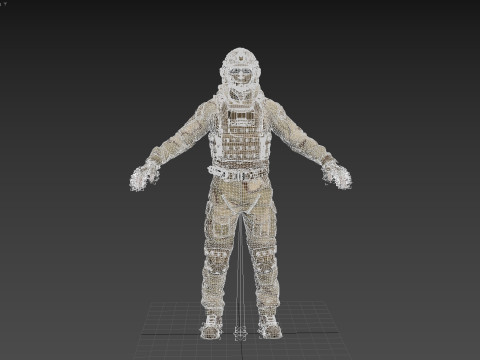 Special Operation United States Soldier 3D Model