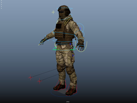 Special Operation United States Soldier 3D Model