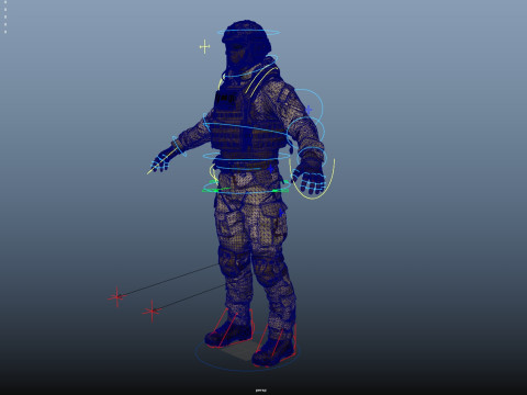 Special Operation United States Soldier 3D Model
