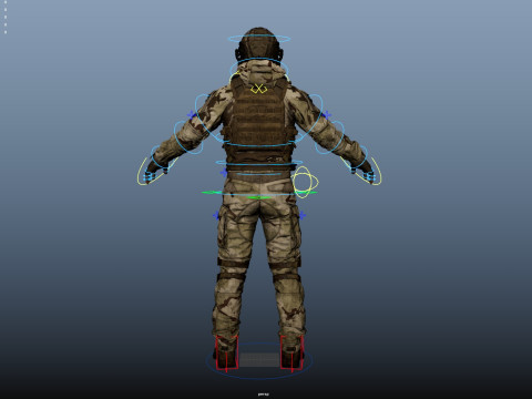Special Operation United States Soldier 3D Model