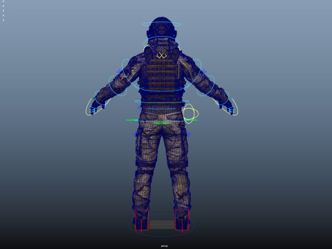 Special Operation United States Soldier 3D Model