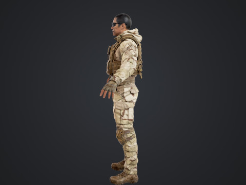 Special Operation United States Soldier 3D Модель
