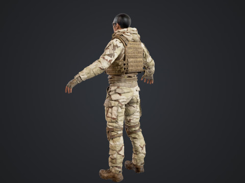 Special Operation United States Soldier 3D Модель