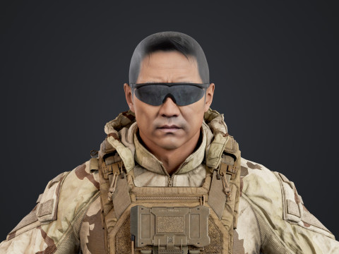 Special Operation United States Soldier 3D Модель