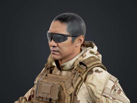 Special Operation United States Soldier 3D Модель