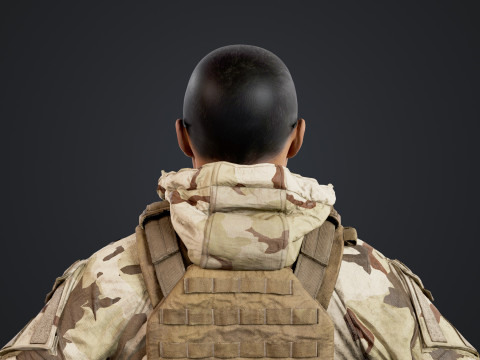 Special Operation United States Soldier 3D Модель