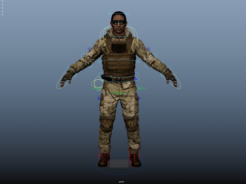 Special Operation United States Soldier 3D Модель
