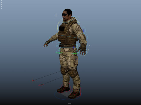 Special Operation United States Soldier 3D Модель