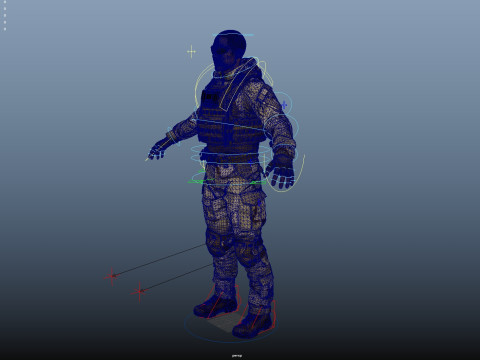 Special Operation United States Soldier 3D Модель