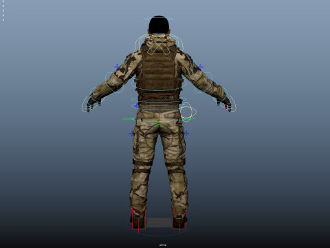 Special Operation United States Soldier 3D Модель