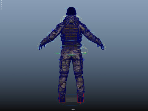 Special Operation United States Soldier 3D Модель