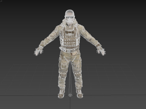 Special Operation United States Soldier 3D Модель