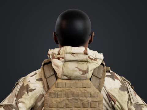 Special Operation United States Soldier 3D Model