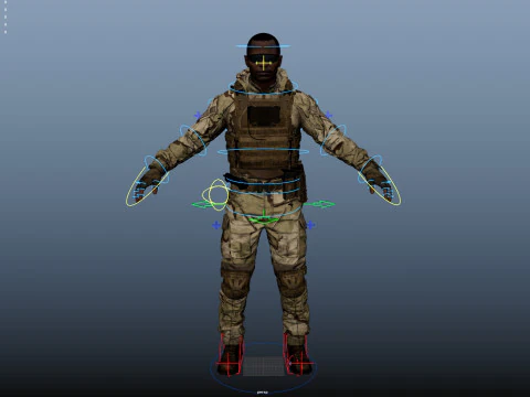 Special Operation United States Soldier 3D Model