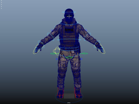 Special Operation United States Soldier 3D Model