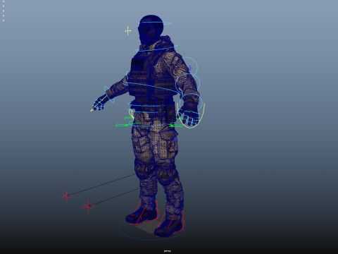 Special Operation United States Soldier 3D Model