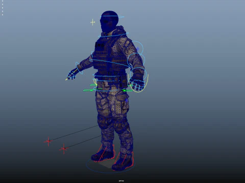 Special Operation United States Soldier 3D Model