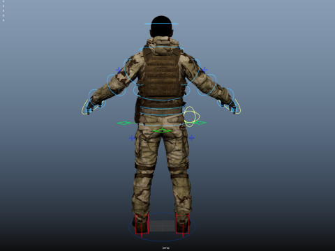 Special Operation United States Soldier 3D Model
