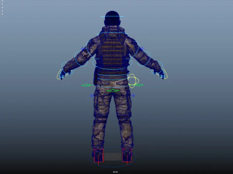 Special Operation United States Soldier 3D Model